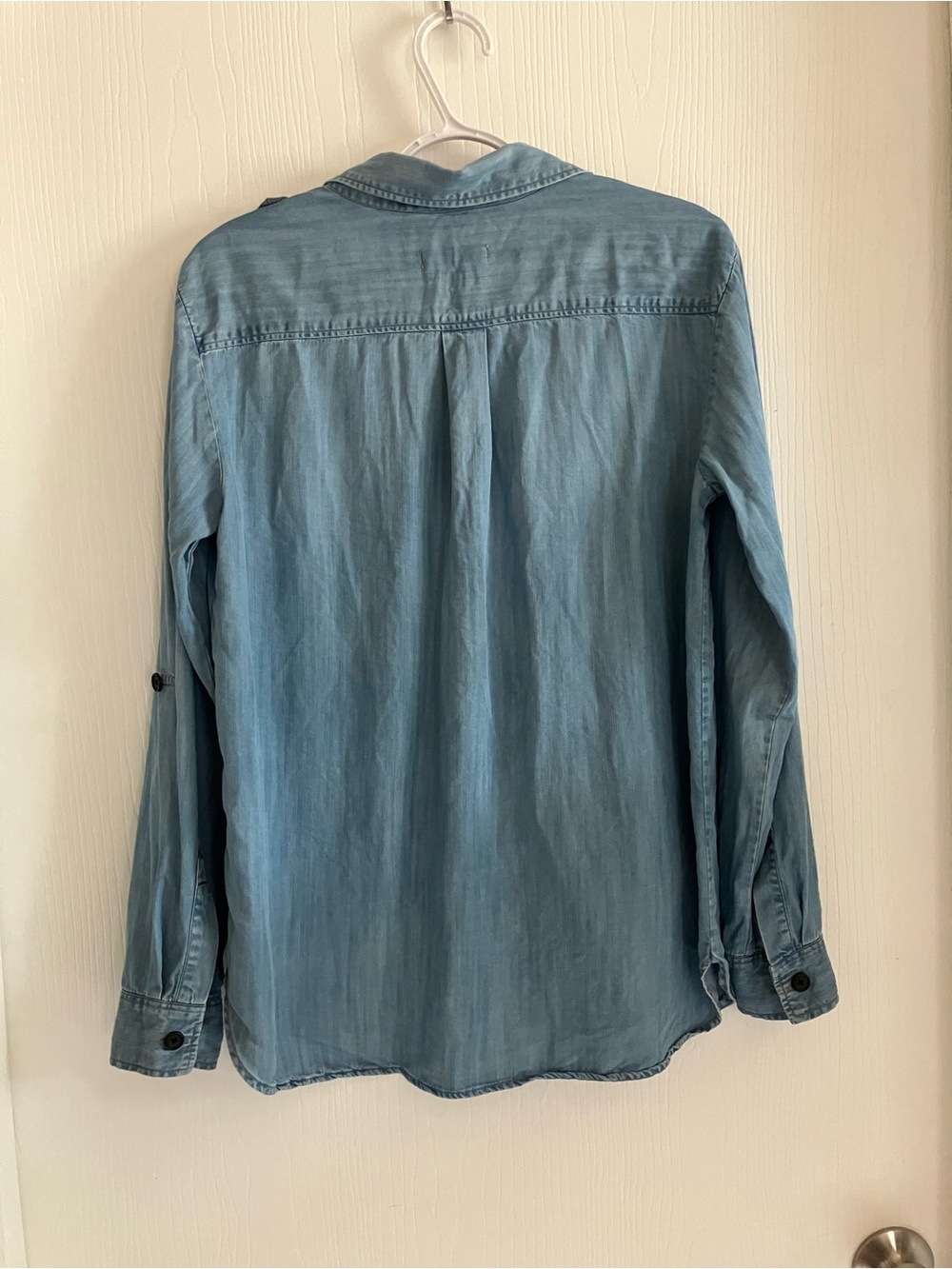 Zara Light Wash Denim Shirt - Picture 5 of 5